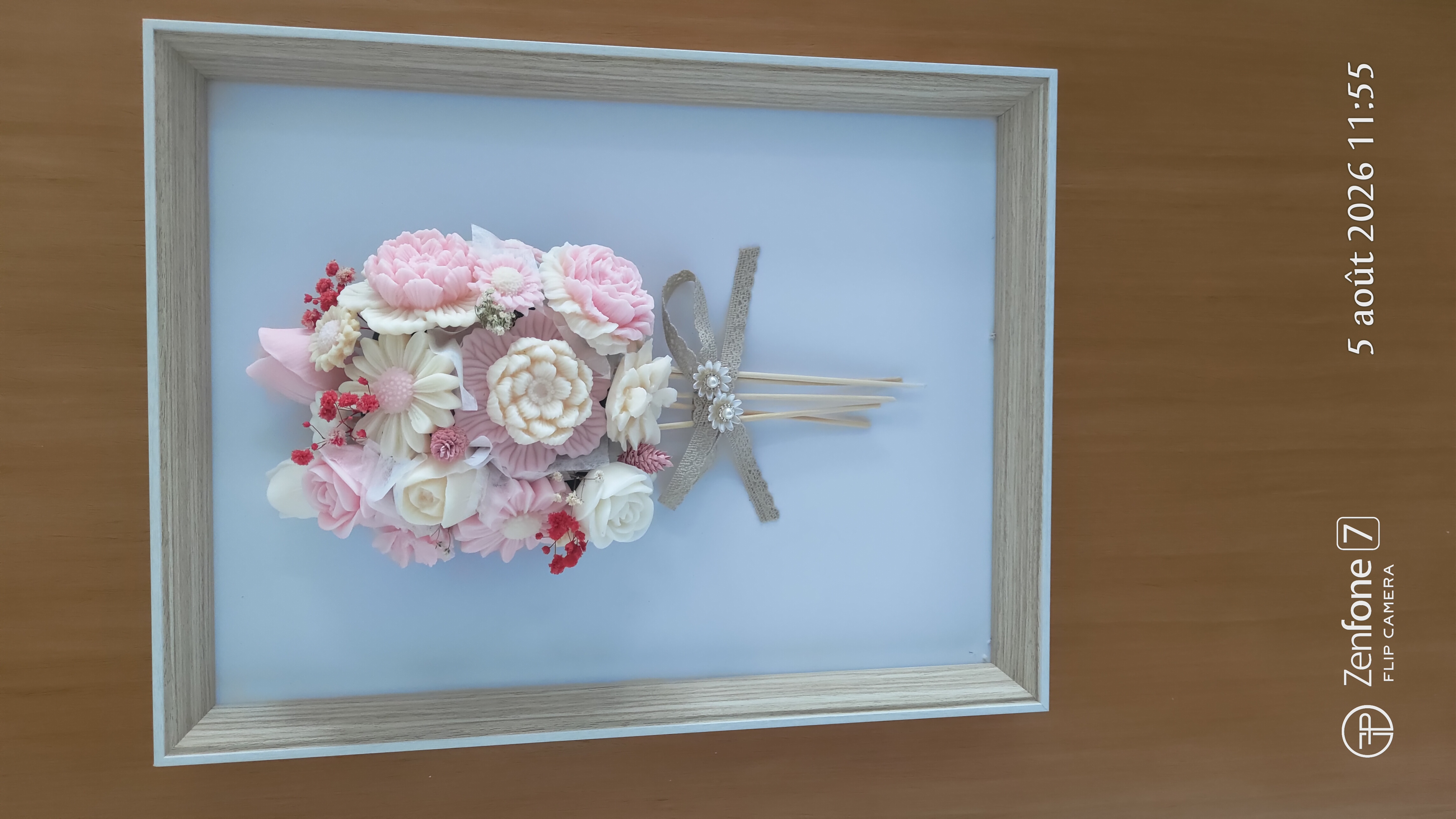 Fondant parfumé Cadre floral en 3D